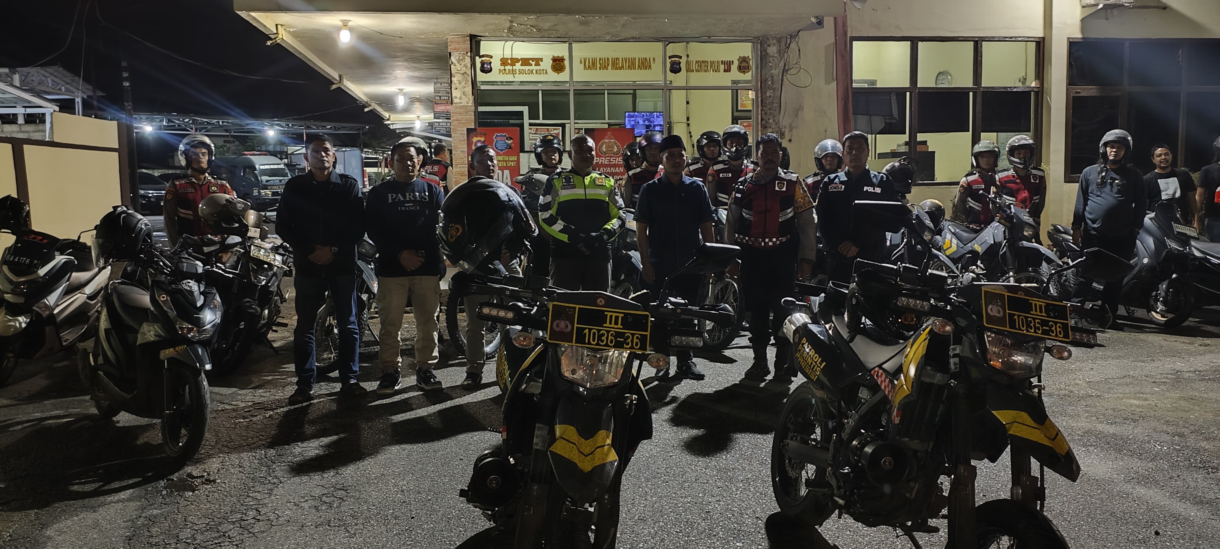 Kapolres Solok Kota AKBP Abdus Syukur Felani Pimpin Patroli Antisipasi Gangguan Kamtibmas Pasca Lebaran